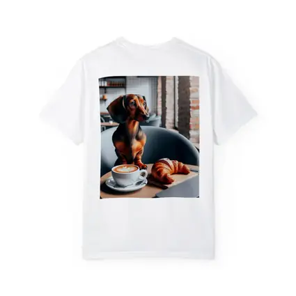 Dachshund Dog Coffee Shop Cafe Art