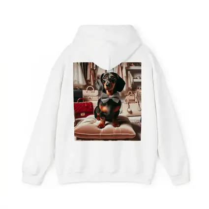 Dachshund With Bow Tie In Fashion Closet