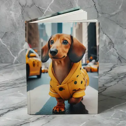Dachshund Yellow Coat New York City Street