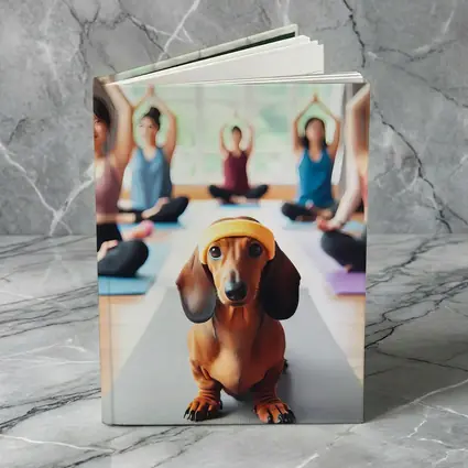 Dachshund Dog Yoga Class Studio