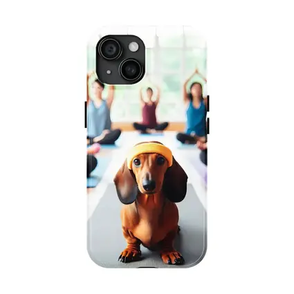Dachshund Dog Yoga Class Studio