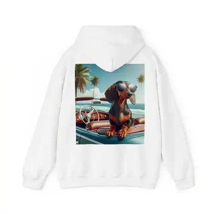 Dachshund Dog Sunglasses Vintage Convertible Beach
