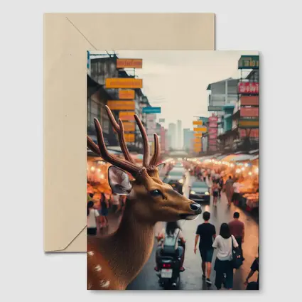 Deer Stag at Bangkok Thailand Street Market