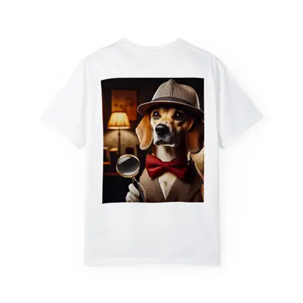 Detective Beagle Dog With Magnifying Glass