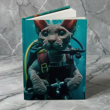 Sphynx Cat Scuba Diver Underwater Adventure