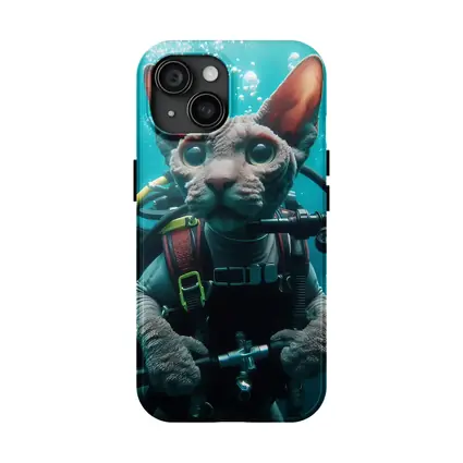 Sphynx Cat Scuba Diver Underwater Adventure