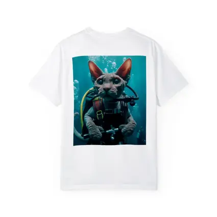 Sphynx Cat Scuba Diver Underwater Adventure
