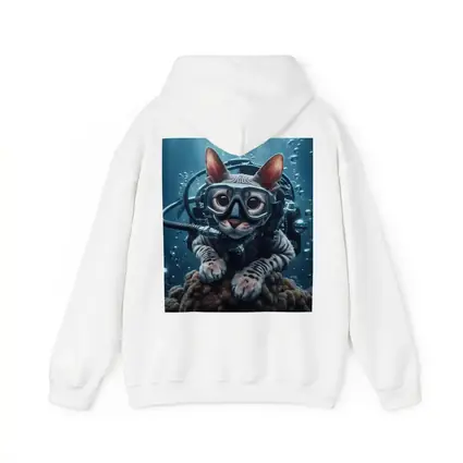 Sphynx Cat Scuba Diver Underwater Ocean Scene