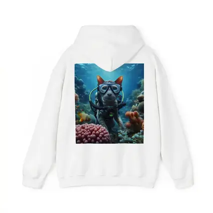 Sphynx Cat Scuba Diving Coral Reef Underwater