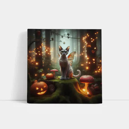 Devon Rex Fairy Cat Enchanted Forest Halloween