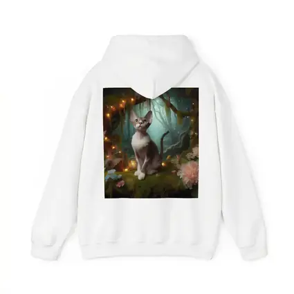 Devon Rex Cat Enchanted Forest Fairy Lights