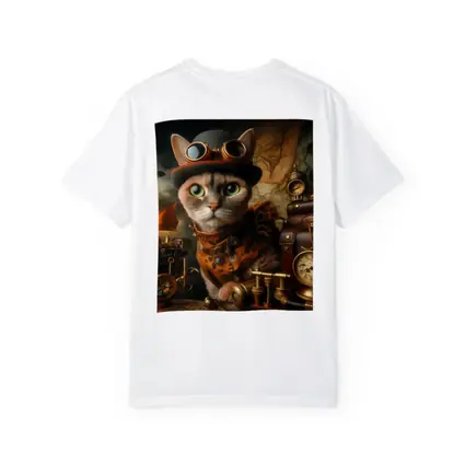 Steampunk Cat With Goggles And Clocks