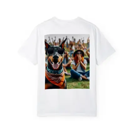 Cool Doberman Sunglasses Bandana Outdoor Crowd
