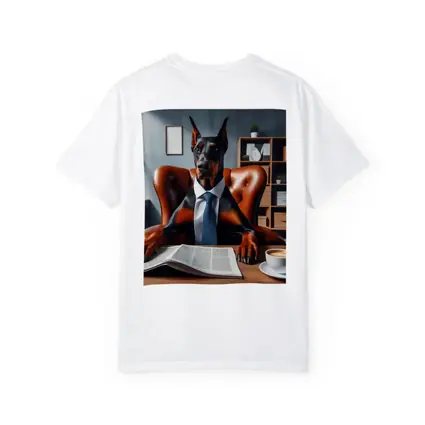 Doberman Pinscher Boss Office Suit Portrait