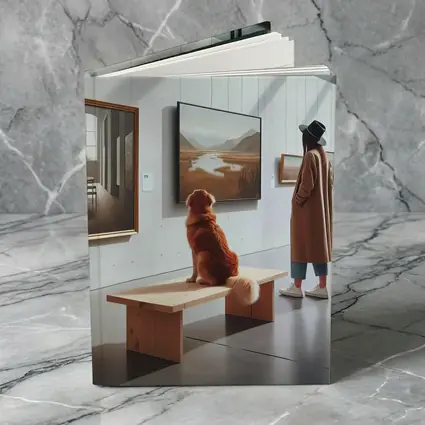 Golden Retriever Dog Art Gallery Museum