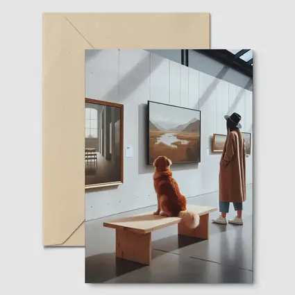 Golden Retriever Dog Art Gallery Museum