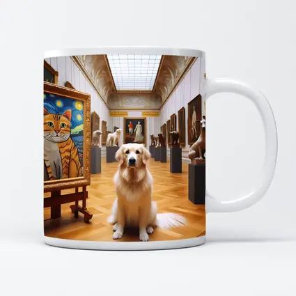 Golden Retriever Dog Art Gallery Museum