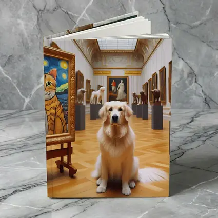 Golden Retriever Dog Art Gallery Museum
