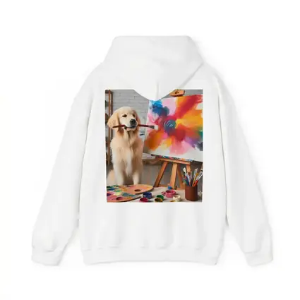 Golden Retriever Painting On Canvas Art Studio