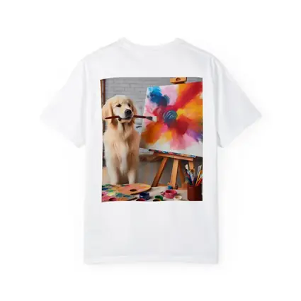 Golden Retriever Painting On Canvas Art Studio