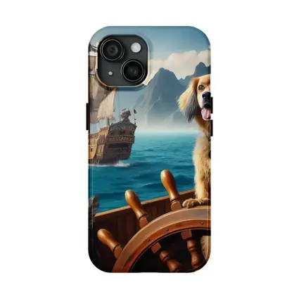Happy Dog Pirate Ship Ocean Adventure