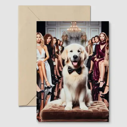 Golden Retriever Dog Fashion Show Glamour