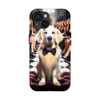Golden Retriever Bow Tie Fashion Show Runway