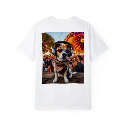 Jack Russell Terrier DJ Festival Crowd Scene