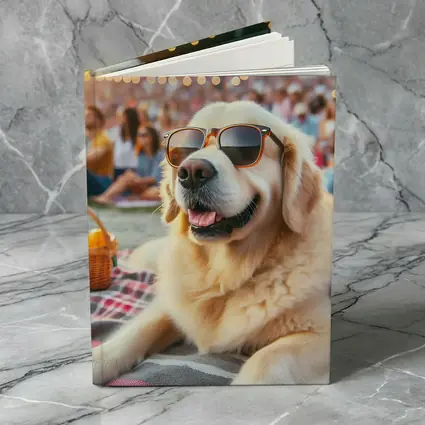 Golden Retriever Sunglasses Outdoor Summer Concert