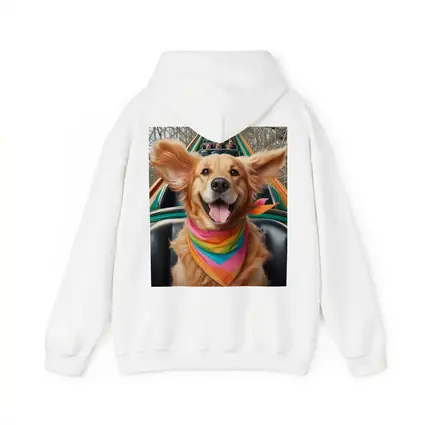 Golden Retriever Roller Coaster Ride Colorful Bandana