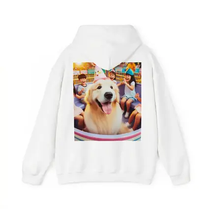 Golden Retriever Party Hat Amusement Park Ride