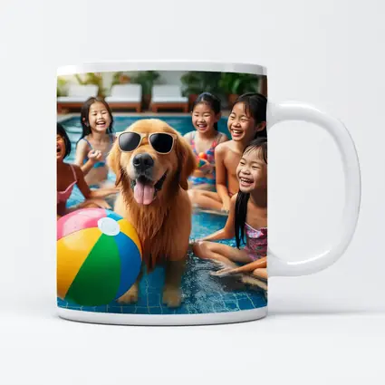 Golden Retriever Sunglasses Kids Pool Party
