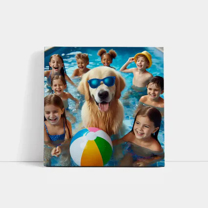 Golden Retriever Sunglasses Kids Pool Party