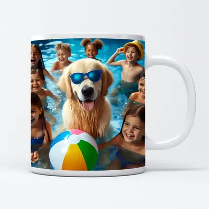 Golden Retriever Sunglasses Kids Pool Party