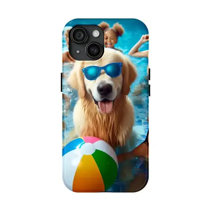 Golden Retriever Sunglasses Kids Pool Party