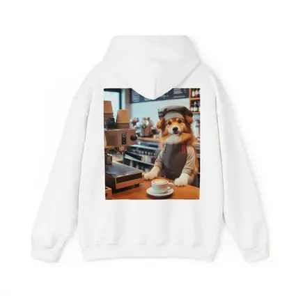 Corgi Barista Dog Working Coffee Shop
