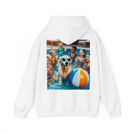 Golden Retriever Kids Pool Party Summer