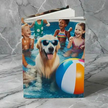 Golden Retriever Kids Pool Party Summer