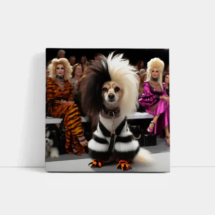 Fancy Dog Fashion Show Glamorous Audience