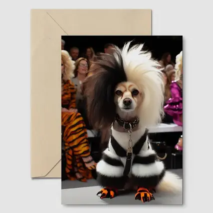 Fancy Dog Fashion Show Glamorous Audience