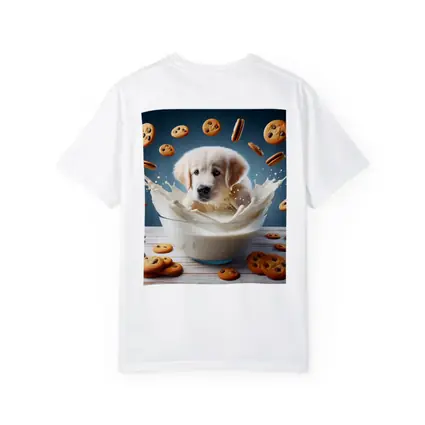 Golden Retriever Puppy Milk Bowl Cookies