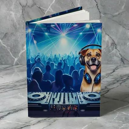 Happy Dog DJ Spinning at Night Club