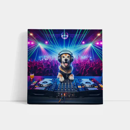 Golden Dog DJ Club Neon Party