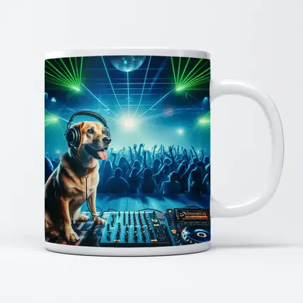 Labrador DJ Dog Nightclub Party Scene