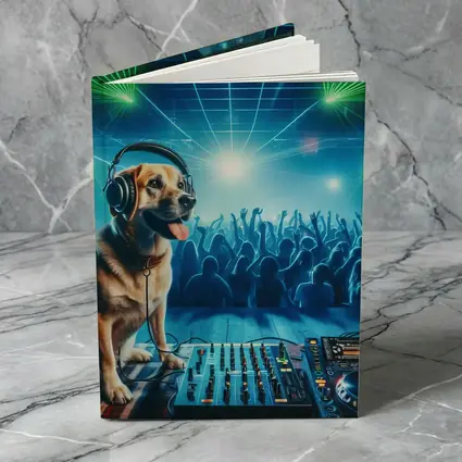 Labrador DJ Dog Nightclub Party Scene