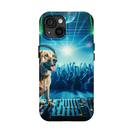 Labrador DJ Dog Nightclub Party Scene