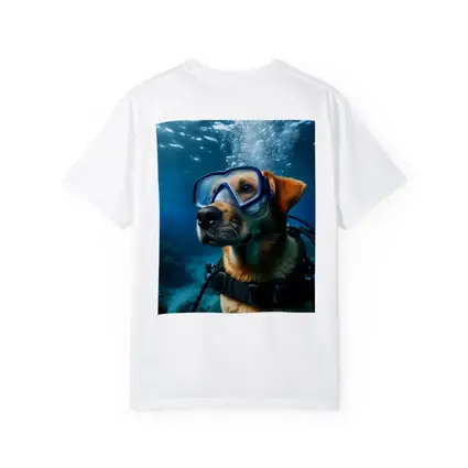 Dog Scuba Diving Underwater Ocean Adventure