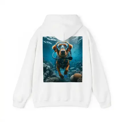 Golden Retriever Scuba Diving Underwater Coral Reef