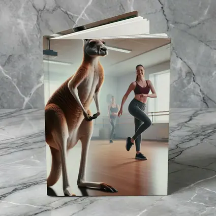 Kangaroo Dancing In Fitness Studio Class