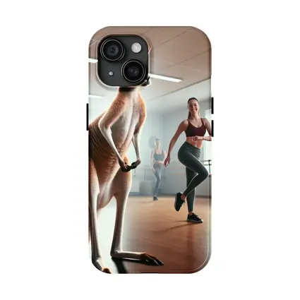 Kangaroo Dancing In Fitness Studio Class